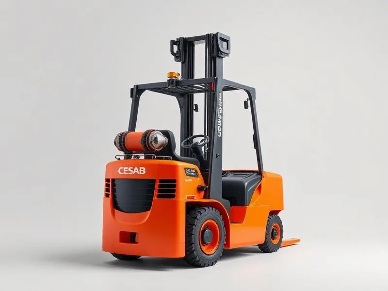 Used forklifts ready for collection at the AWE yard in Dublin